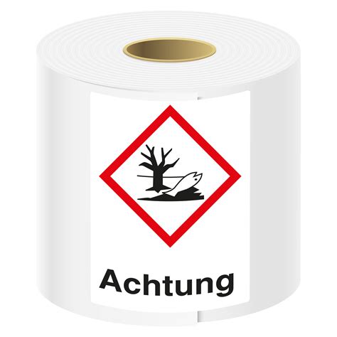 Ghs Symbol Ghs09 Umwelt Achtung 37 X 52 Mm 500er Rolle Aufkleber Shop