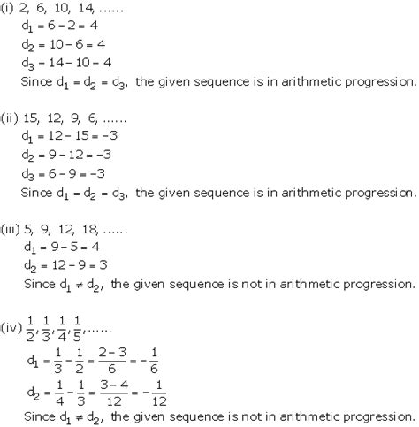 Chapter 10 Arithmetic Progression Selina Concise Mathematics Part