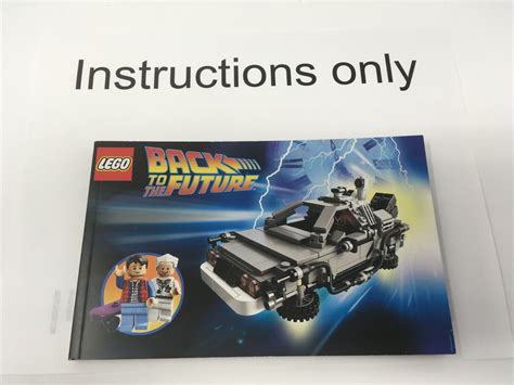 ONLY instructions LEGO 21103 DeLorean Time Machine Back to the Future ...