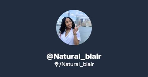 Naturalblair Instagram Facebook Tiktok Linktree