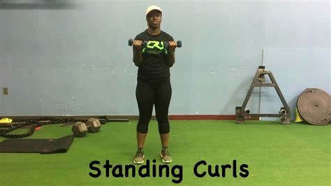 Standing Curls And Alternating Lunge With Curl Youtube