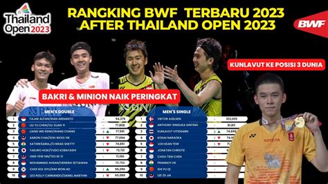 BWF World Rankings Terbaru Setelah Thailand Open 2023 Bakri Minion