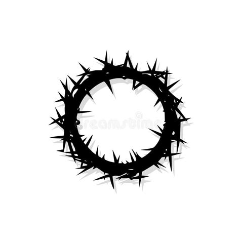 Crown Of Thorns Of Jesus Christ One Flat Icon On A White Background
