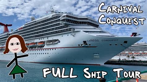 Carnival Conquest Full Walking Ship Tour Youtube