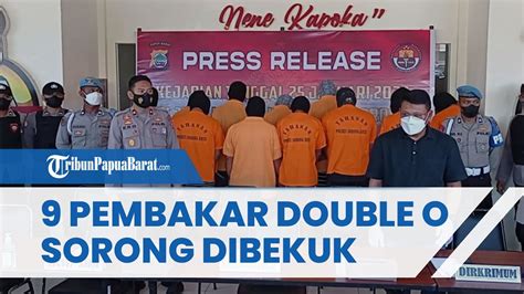 Polisi Berhasil Bekuk 9 Orang Pelaku Pembakaran Double O Sorong Dan 2