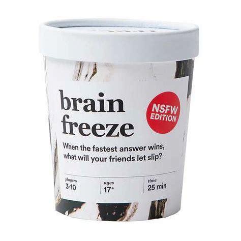 Brain Freeze Small Families Playing Adult Card Game Speak Before You