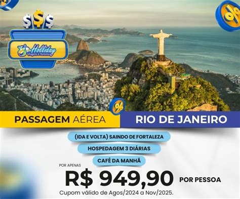 Oferta Holliday Pacote Aereo Completo De Viagem Para Rio De Janeiro