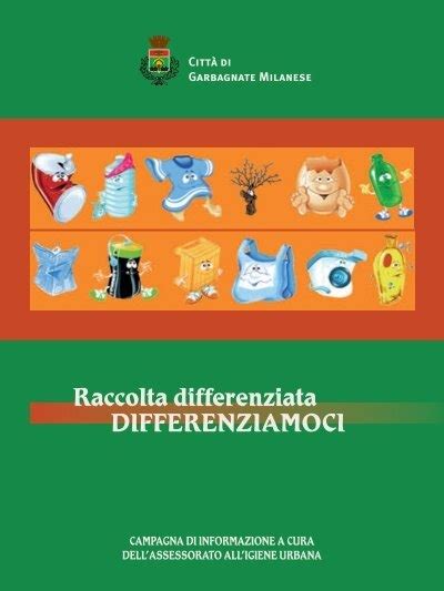 Differenziamoci Libretto Raccolta Differenziata Pdf Comune Di