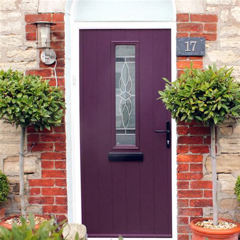 Solidor Flint Square Composite Traditional Door In Blue Gfd Homes