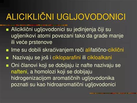 PPT ALICIKLI Č NI UGLJOVODONICI PowerPoint Presentation free