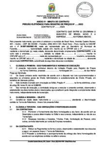 MINUTA DE CONTRATO PE SRP 034 2023 Prefeitura Municipal De Brasil