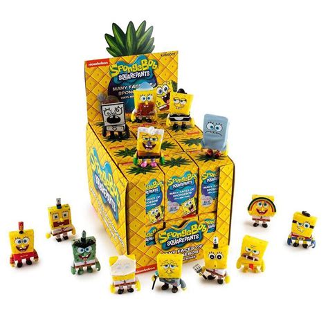 Kidrobot X Spongebob Squarepants Many Faces Of Spongebob Vinyl Mini