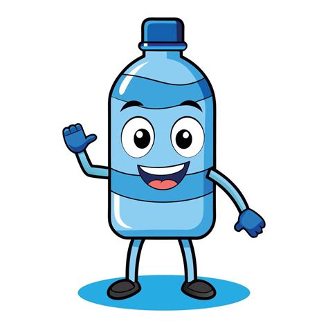 Water Bottle Funny Cartoon 48085676 Vector Art At Vecteezy