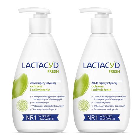 LACTACYD FRESH Żel Higiena Intymna 200ML Pompka x2 12229622809 Allegro pl