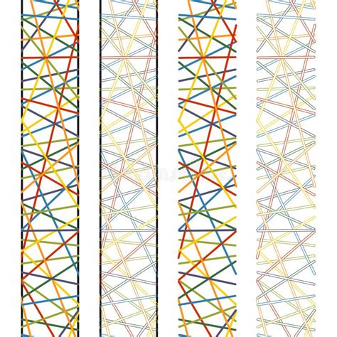 Conjunto De Patrones Verticales Sin Soldadura De Los Hilos De Cintas De