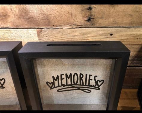 Memories Memory Keepsake Box Ticket Stubs 8x8 Shadow Box Etsy