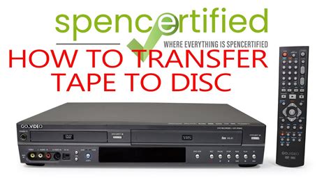 How To Record Vhs To Dvd With The Go Video Dvd Vcr Combo Recorder Way