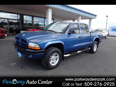 Used 2002 Dodge Dakota 4wd Quad Cab Sport For Sale In Deer Park Wa 99006 Parkway Auto Center