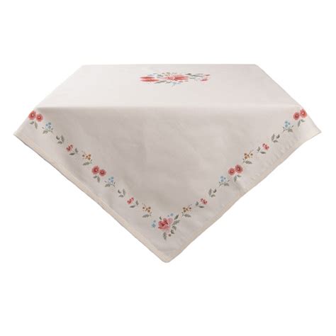 Swr Nappe Cm Rose Coton Roses Rond