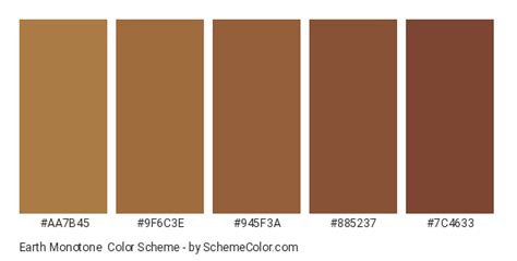 Earth Monotone Color Scheme Brown