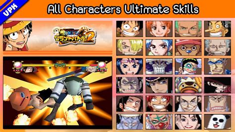 One Piece Grand Battle Ps All Characters Ultimate Skills Youtube