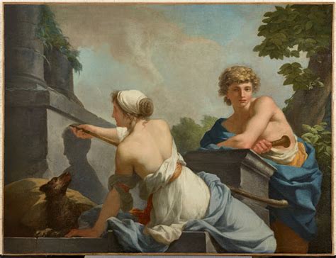 The Origin Of Painting Or Butades Drawing Jean Baptiste Regnault