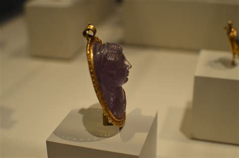 Cameo Of Faustina The Younger Roman 161 180 Ce Amethyst With Gold