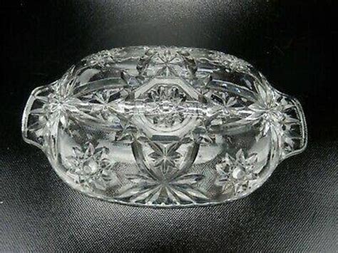 Anchor Hocking Star Of David Vintage Clear Divided Relish Dish Etsy