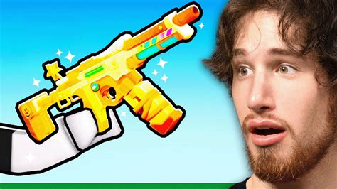 Getting Most Overpowered Gun In Roblox Youtube