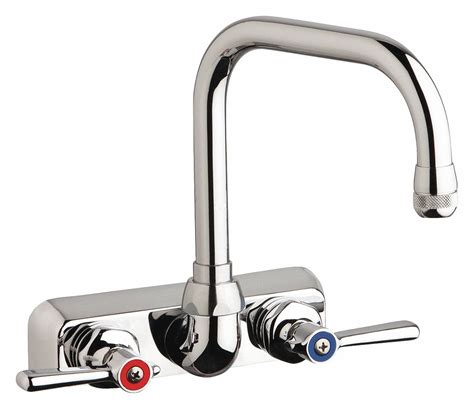 CHICAGO FAUCETS 12 Gpm Flow Rate Hot And Cold Water Washboard Sink Faucet 21GN65 W4W DB6AE1
