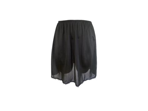 Mini Slip Skirt 70 S Black Lingerie Skirt 70s Mini Bl Gem