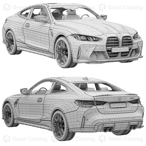 Car Bmw M4 Coupe 2024 3d Model Greatcatalog 52871