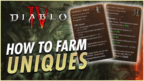 How To Quickly Farm Diablo Unique Items Tree Of Whispers