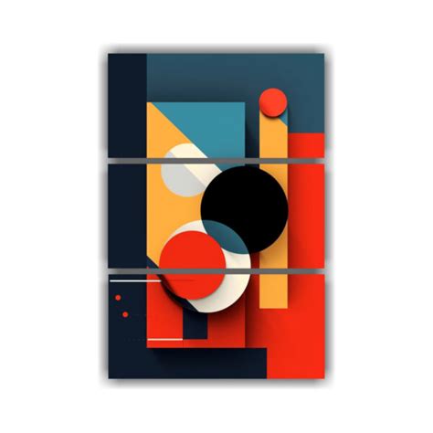 Cuadros Abstractos Inspirados En La Asimetría Regalo Minimalista