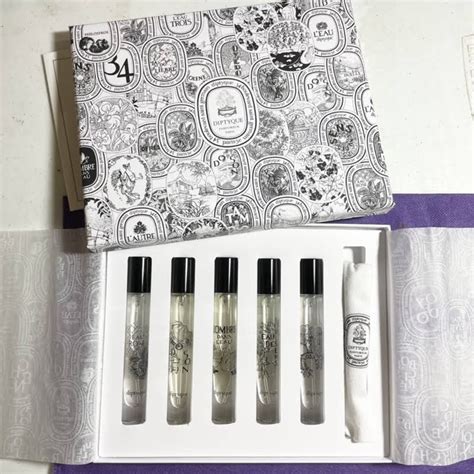 Authentic Diptyque Set Philosykos Eau Des Sens Do Son Eau Rose Lombre