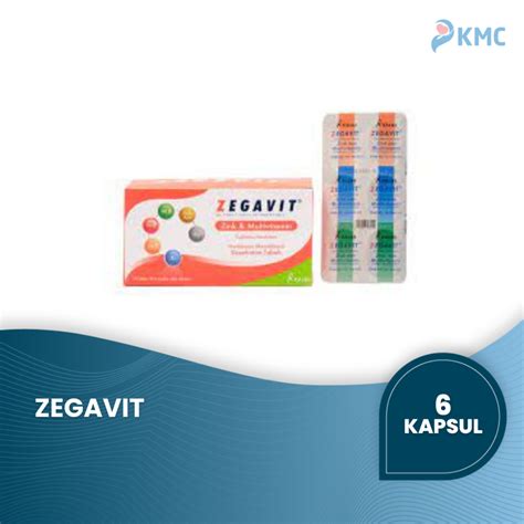 Jual ZEGAVIT Strip 6 Kapsul Multivitamin Dan Zink Dewasa