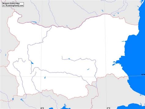 Bulgaria Outline Map - A Learning Family