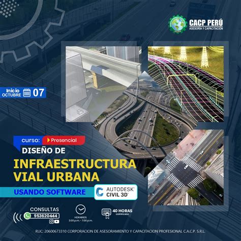 CACP Perú Curso Diseño De Infraestructura Vial Urbana Usando