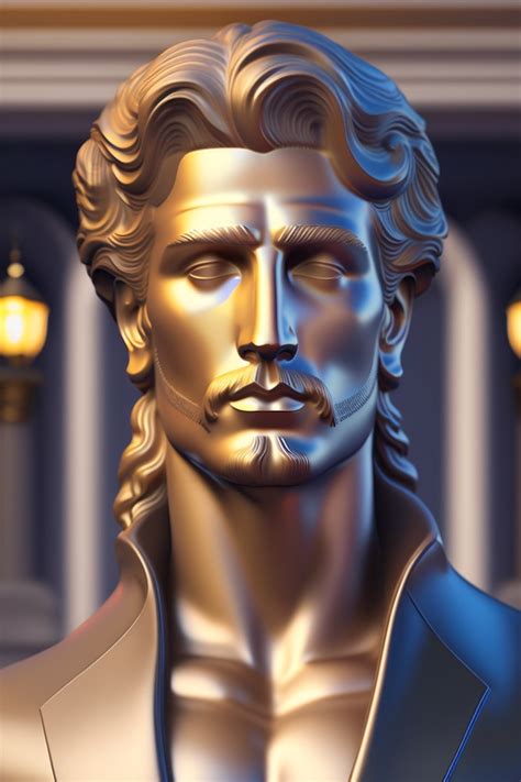 Lexica A Handsome And Charismatic Man Of Portrait In Greek Statue