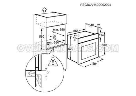 Zanussi Zob X Oven Installation Instruction