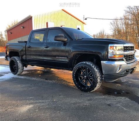 Chevrolet Silverado Wheel Offset Aggressive Outside