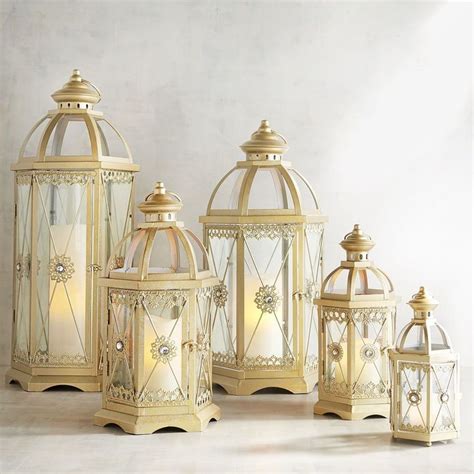 Pier 1 Imports Jeweled Hexagon Champagne Metal Lanterns Shopstyle Home And Living Lanterns