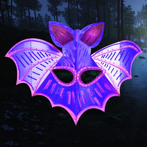 Masque de chauve souris 3D à imprimer et à fabriquer soi même