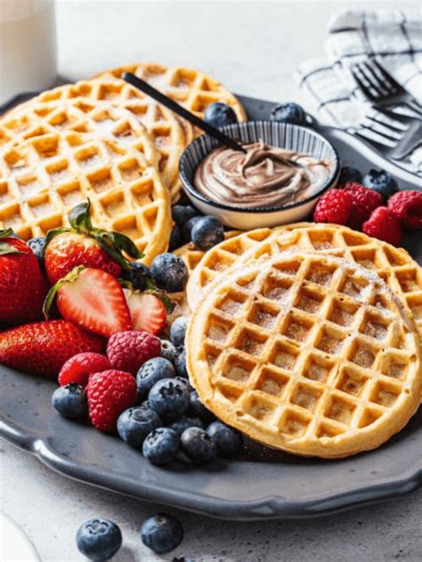 Eggless Waffle Recipe Homemade Fluffy And Delicious