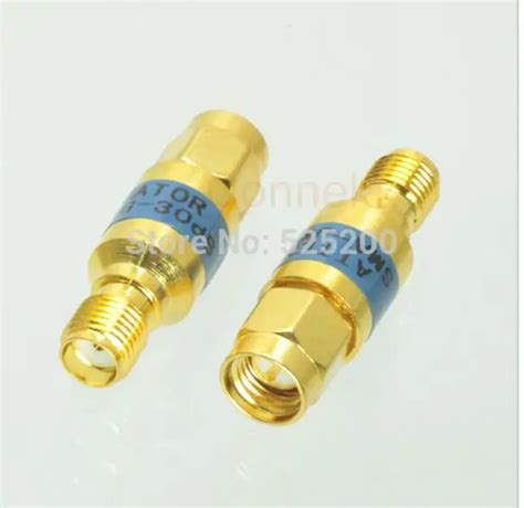 Pcs Free Shipping Sma W Male To Female Rf Coaxial Attenuator Dc