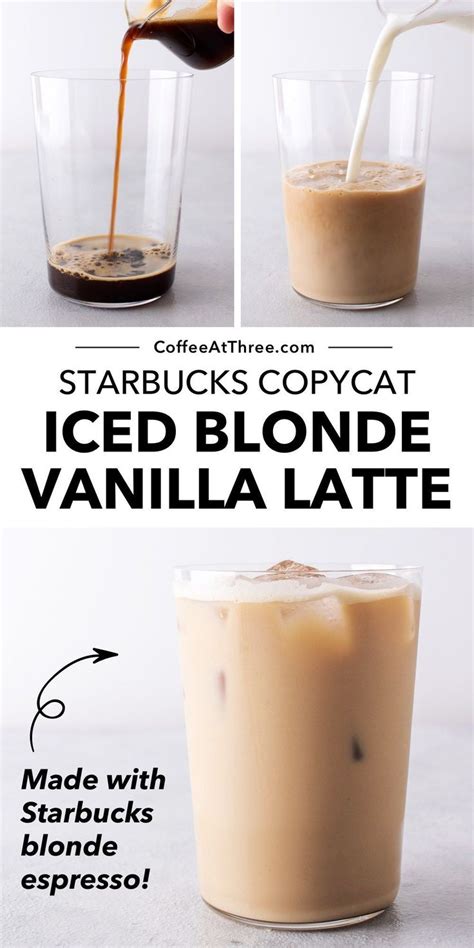 Starbucks Iced Blonde Vanilla Latte Copycat Starbucks Iced Vanilla