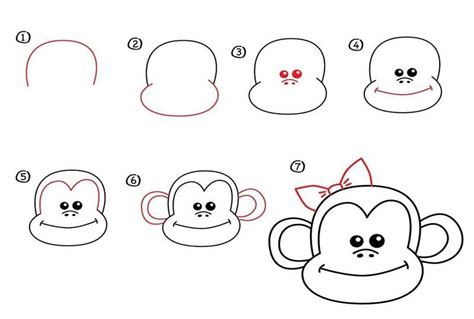 Desenhos Fáceis De Desenhar Passo a Passo Monkey drawing Monkey