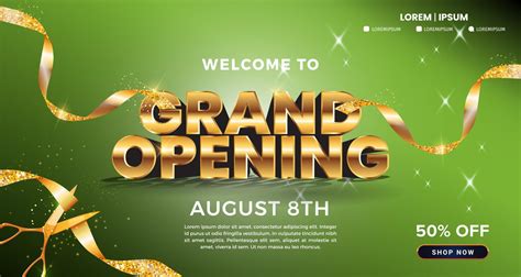 Poster Design Grand Opening Shop Colorful Display Illustration 8040219 Vector Art At Vecteezy