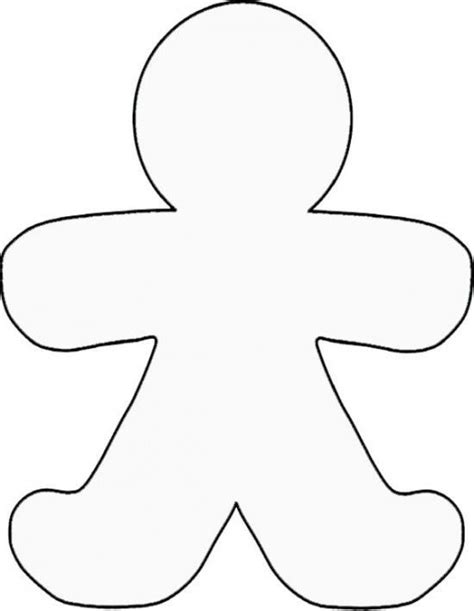 Free Printable Gingerbread Man Templates Coloring Pages Fillable Form