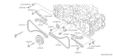 2018 Subaru Outback 3 6L CVT Engine Crankshaft Pulley BELT CAMSHAFT